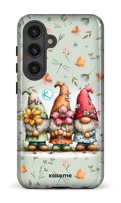 Étui à cellulaire - Gnomes à la fleur