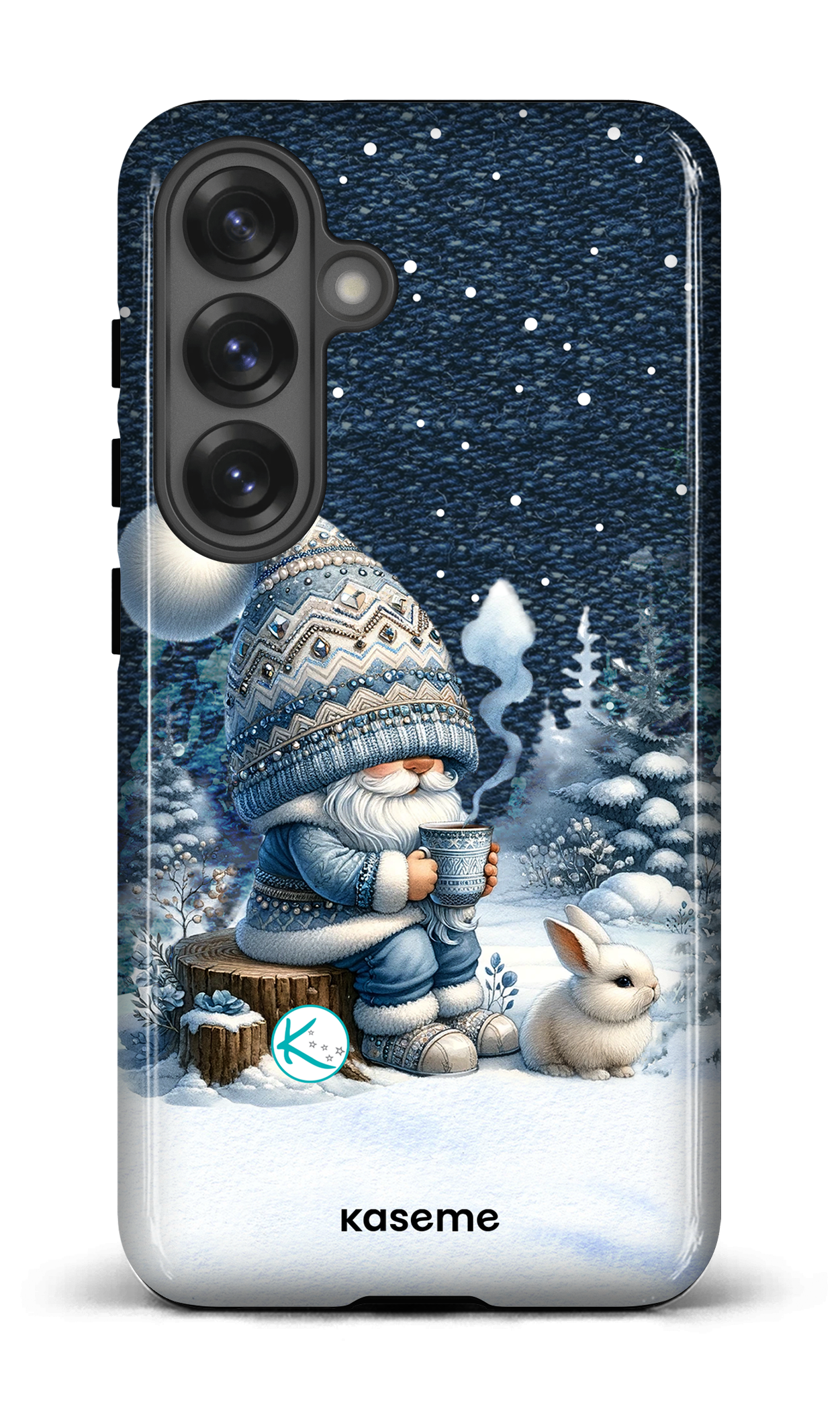 Étui à cellulaire - Gnome et son lapin