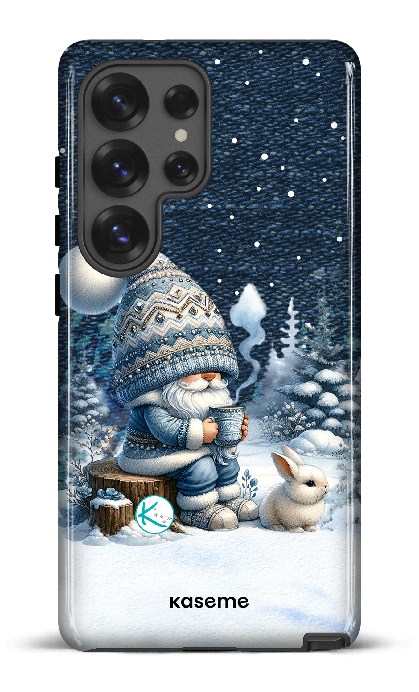 Étui à cellulaire - Gnome et son lapin