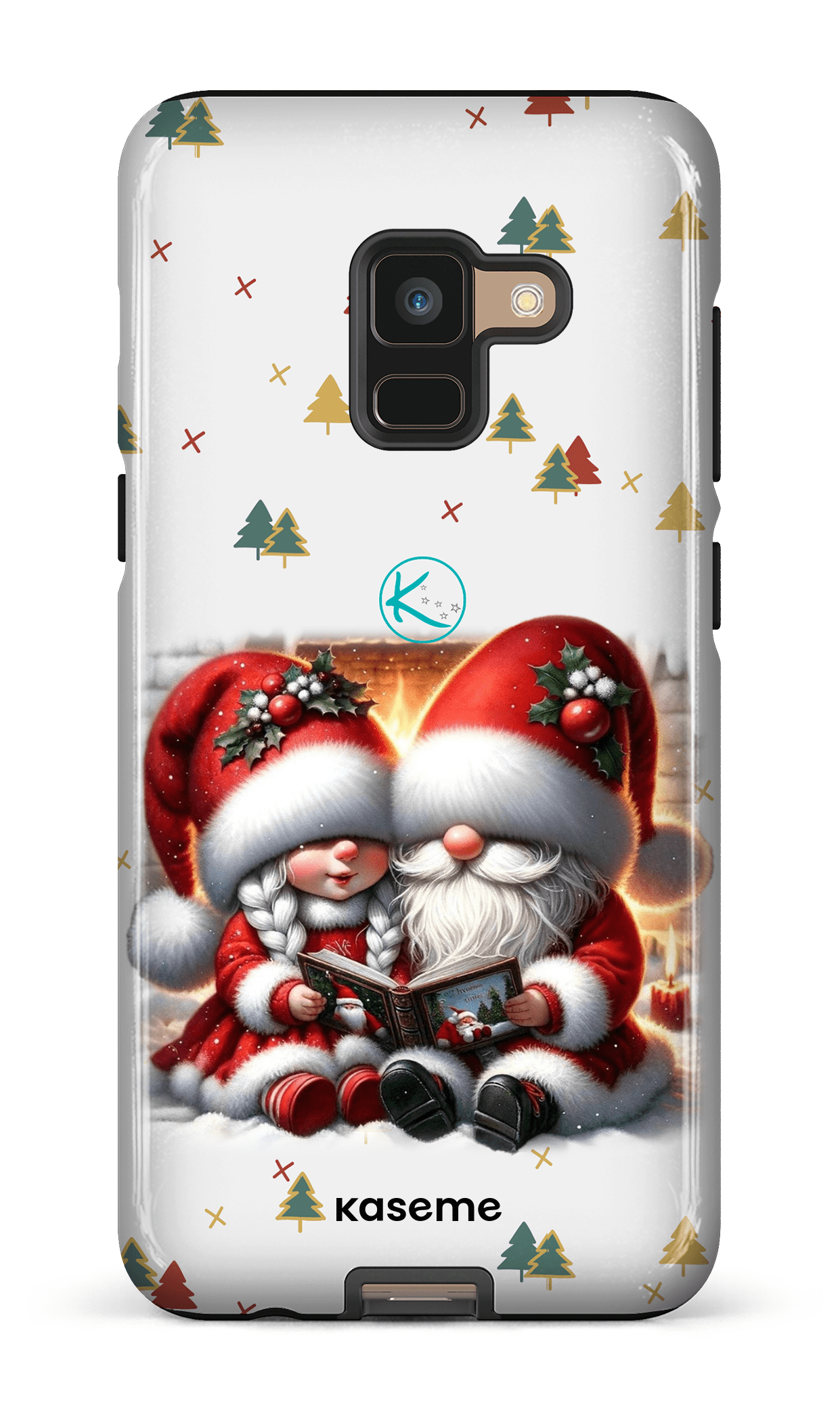 Étui à cellulaire - Gnome Maman et Papa Noël