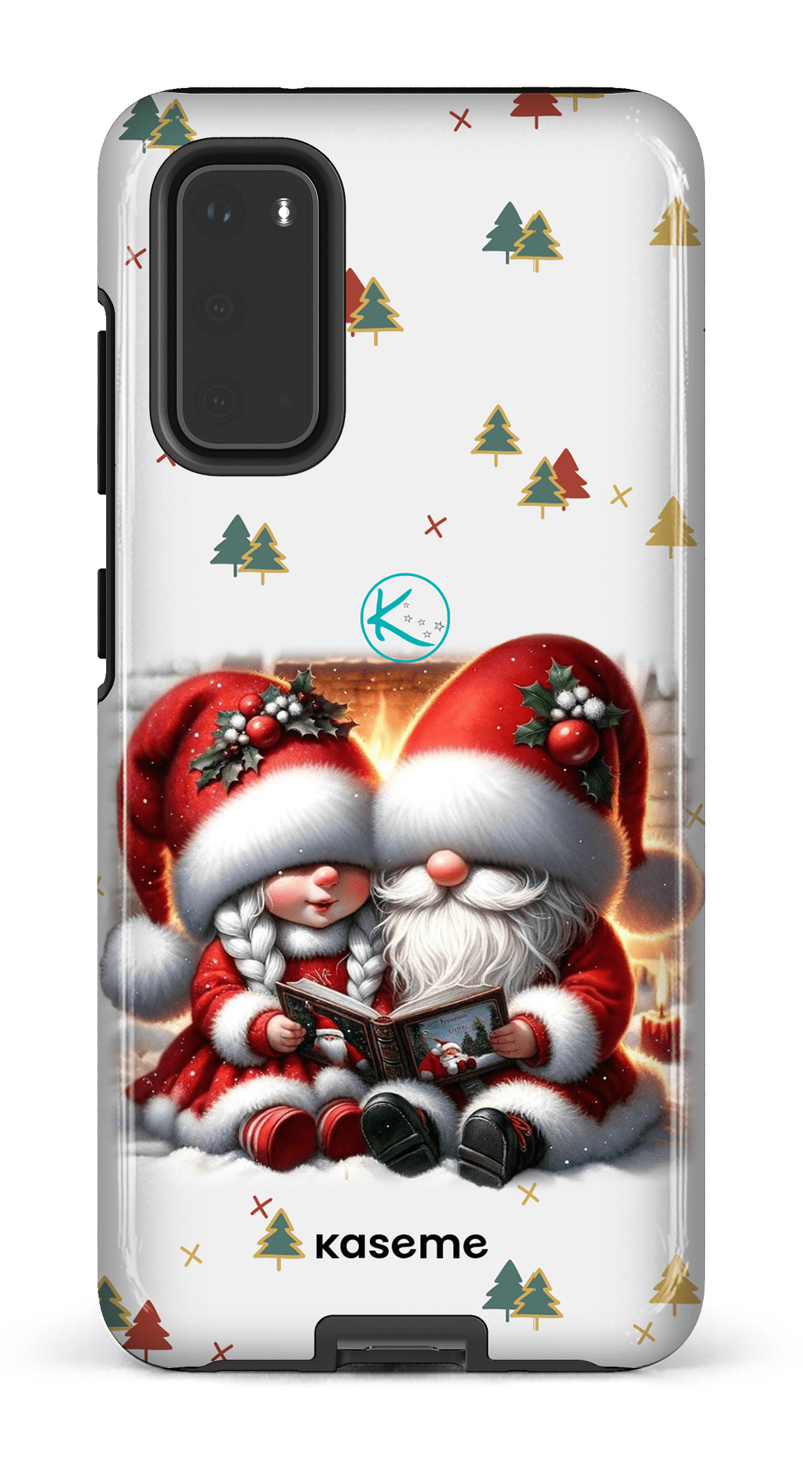 Étui à cellulaire - Gnome Maman et Papa Noël