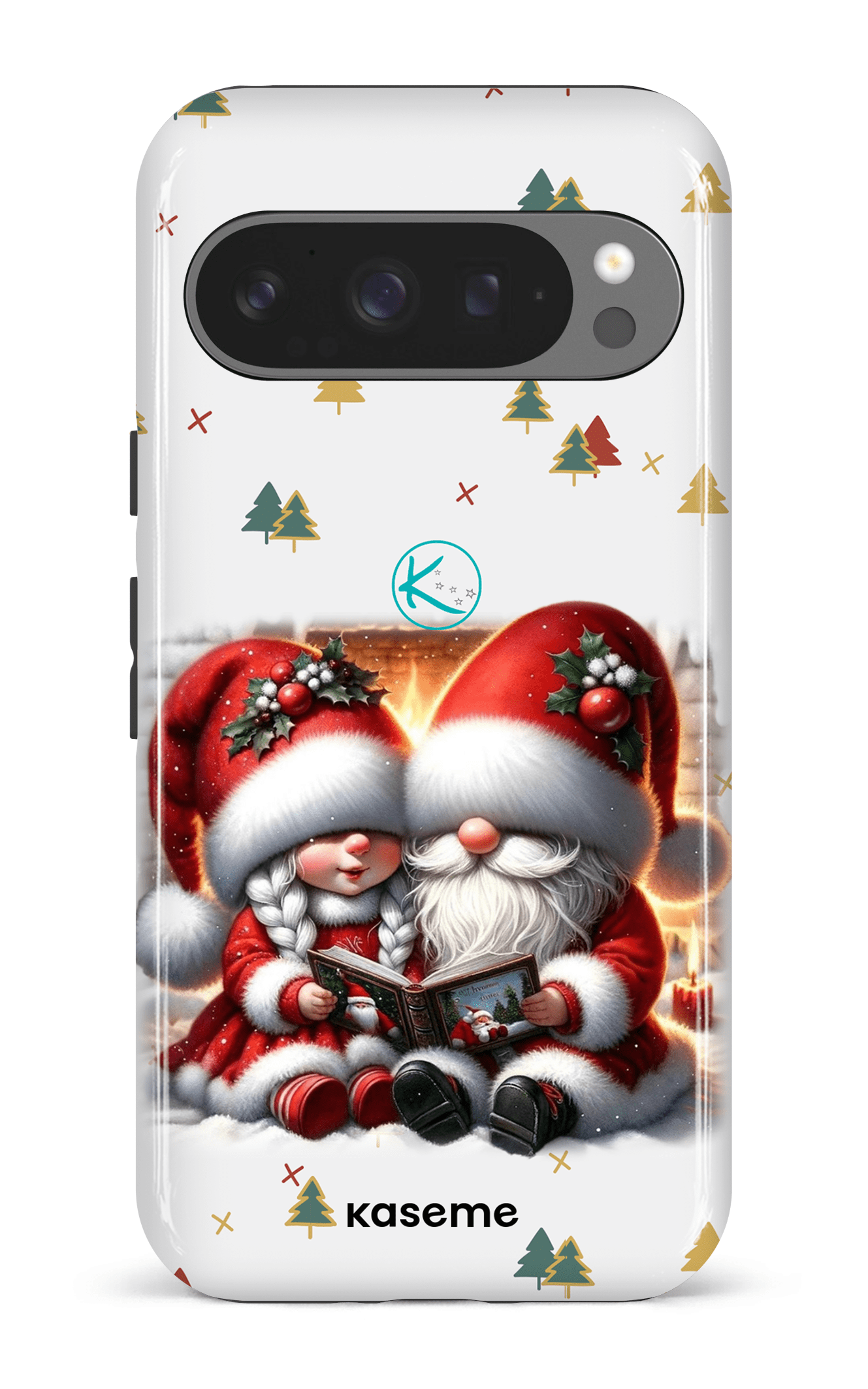 Étui à cellulaire - Gnome Maman et Papa Noël