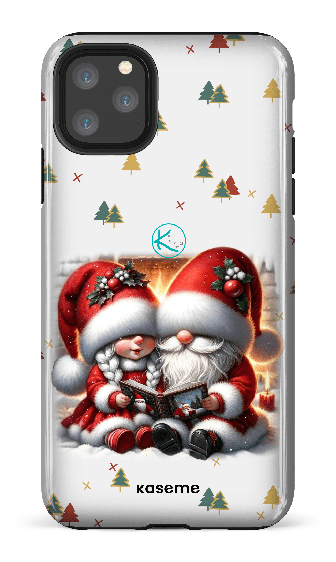 Étui à cellulaire - Gnome Maman et Papa Noël
