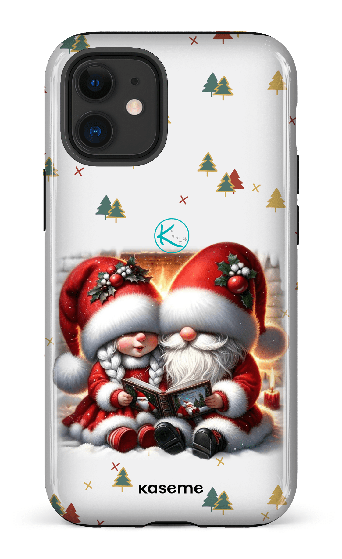 Étui à cellulaire - Gnome Maman et Papa Noël