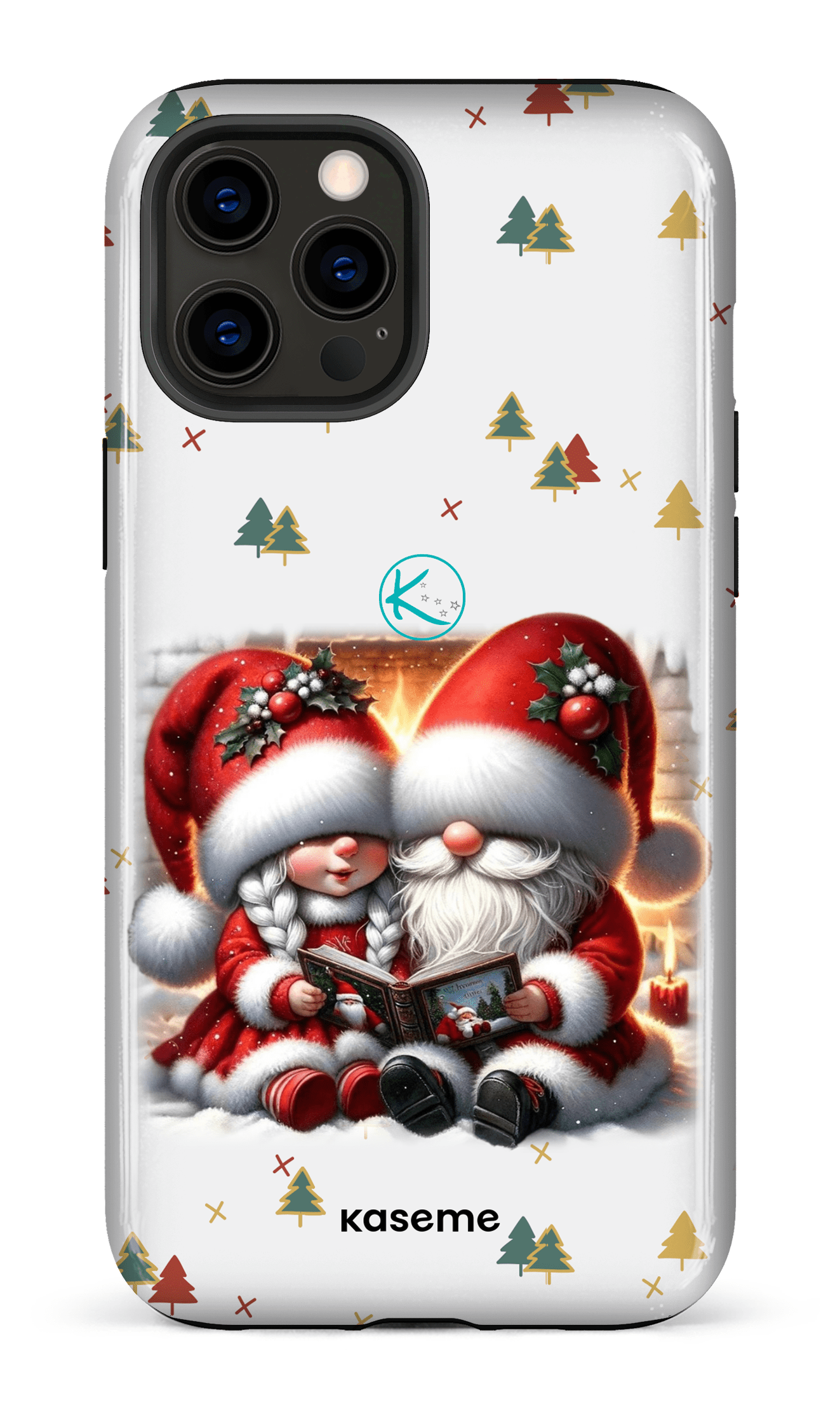 Étui à cellulaire - Gnome Maman et Papa Noël