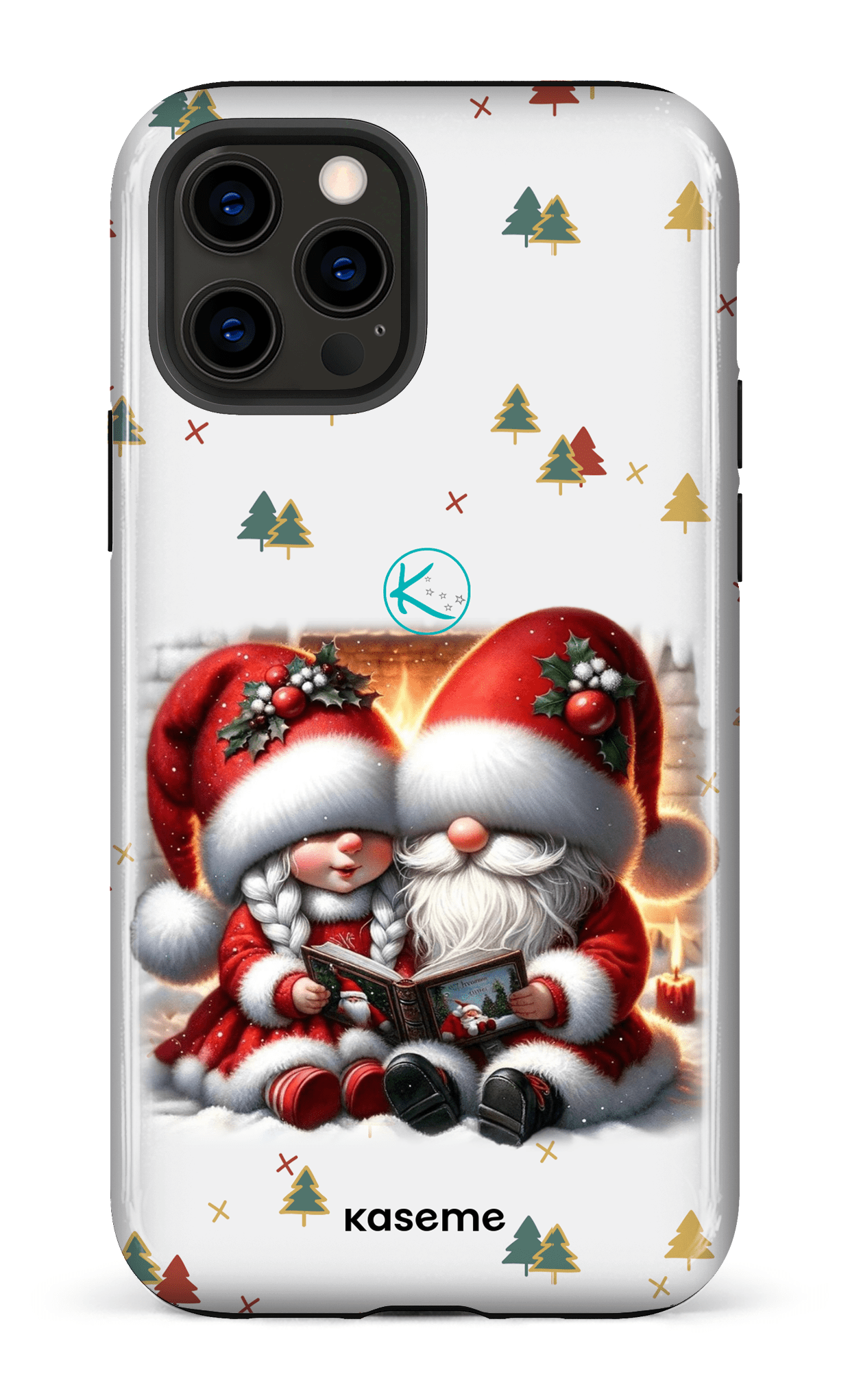 Étui à cellulaire - Gnome Maman et Papa Noël