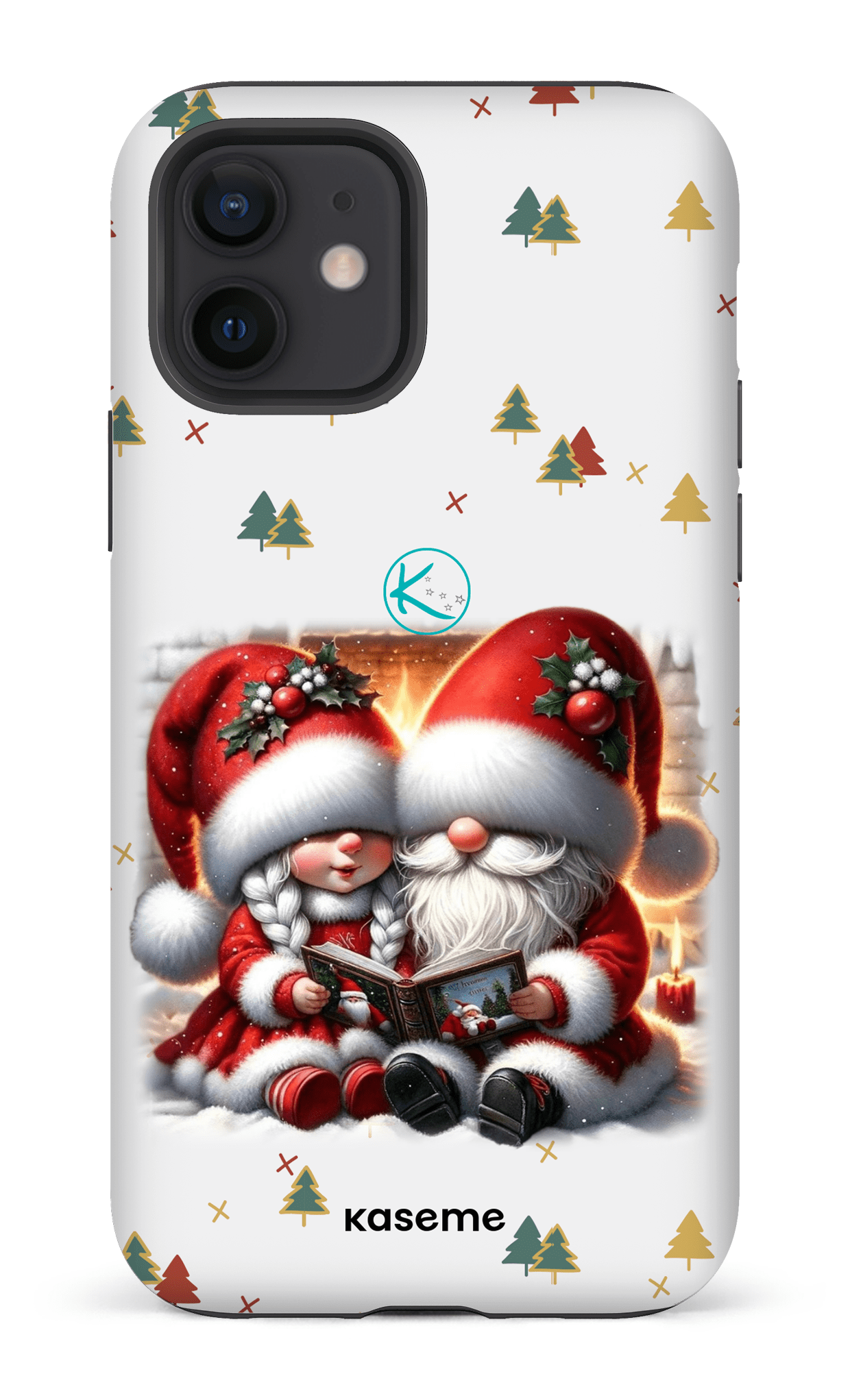 Étui à cellulaire - Gnome Maman et Papa Noël