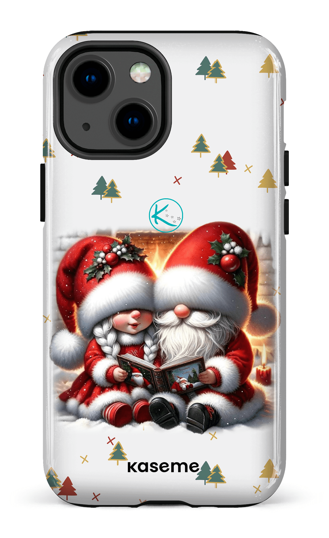 Étui à cellulaire - Gnome Maman et Papa Noël