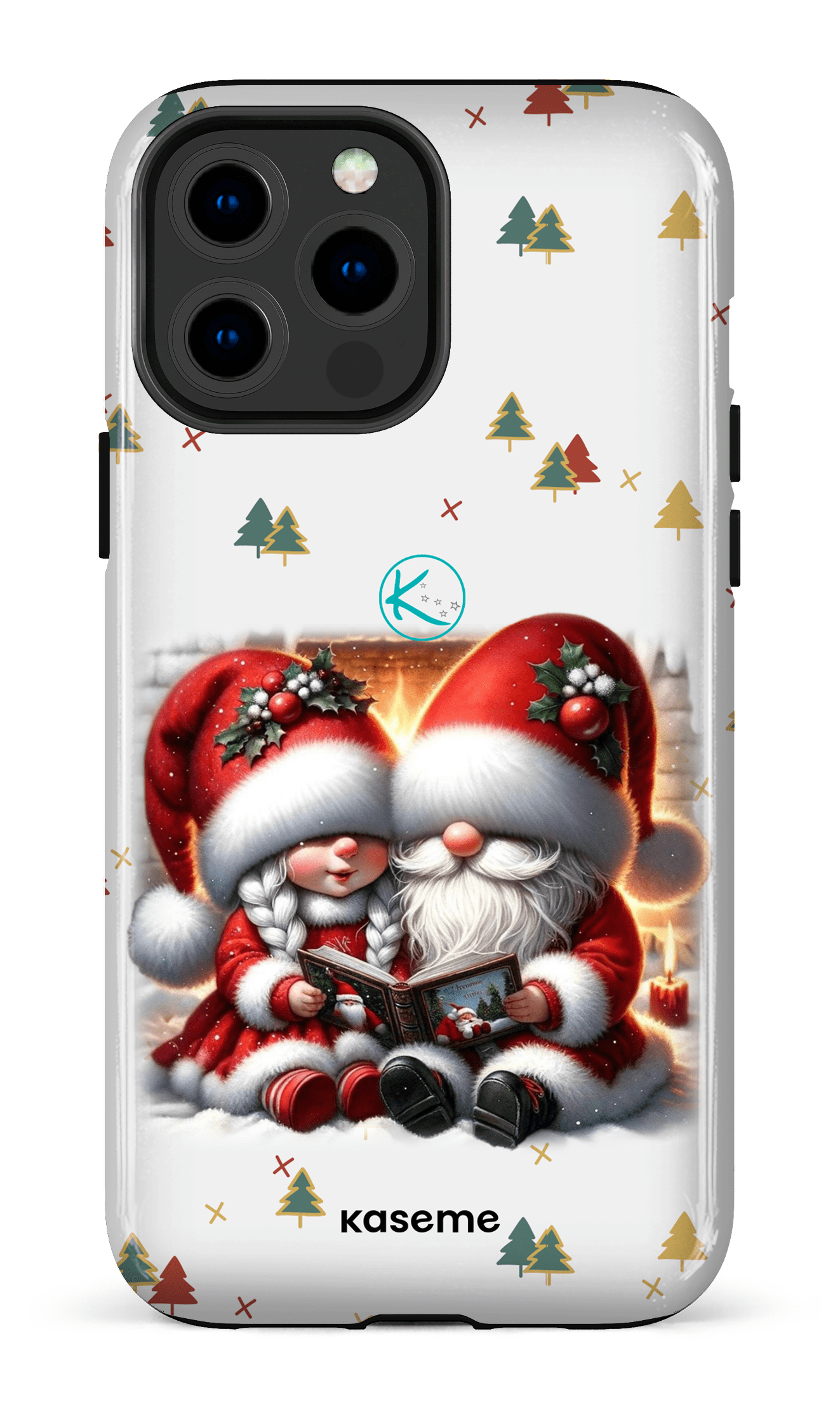 Étui à cellulaire - Gnome Maman et Papa Noël