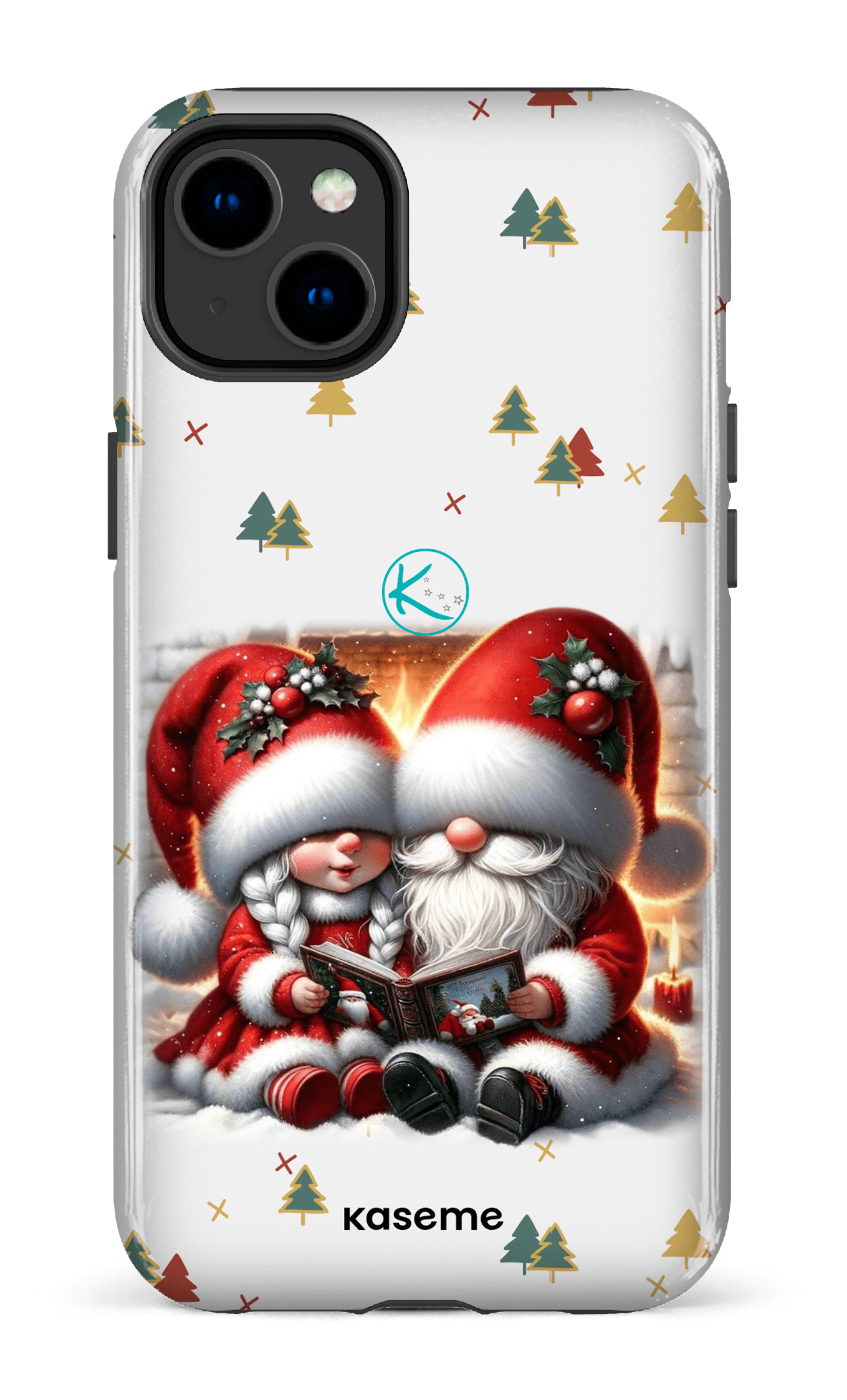 Étui à cellulaire - Gnome Maman et Papa Noël