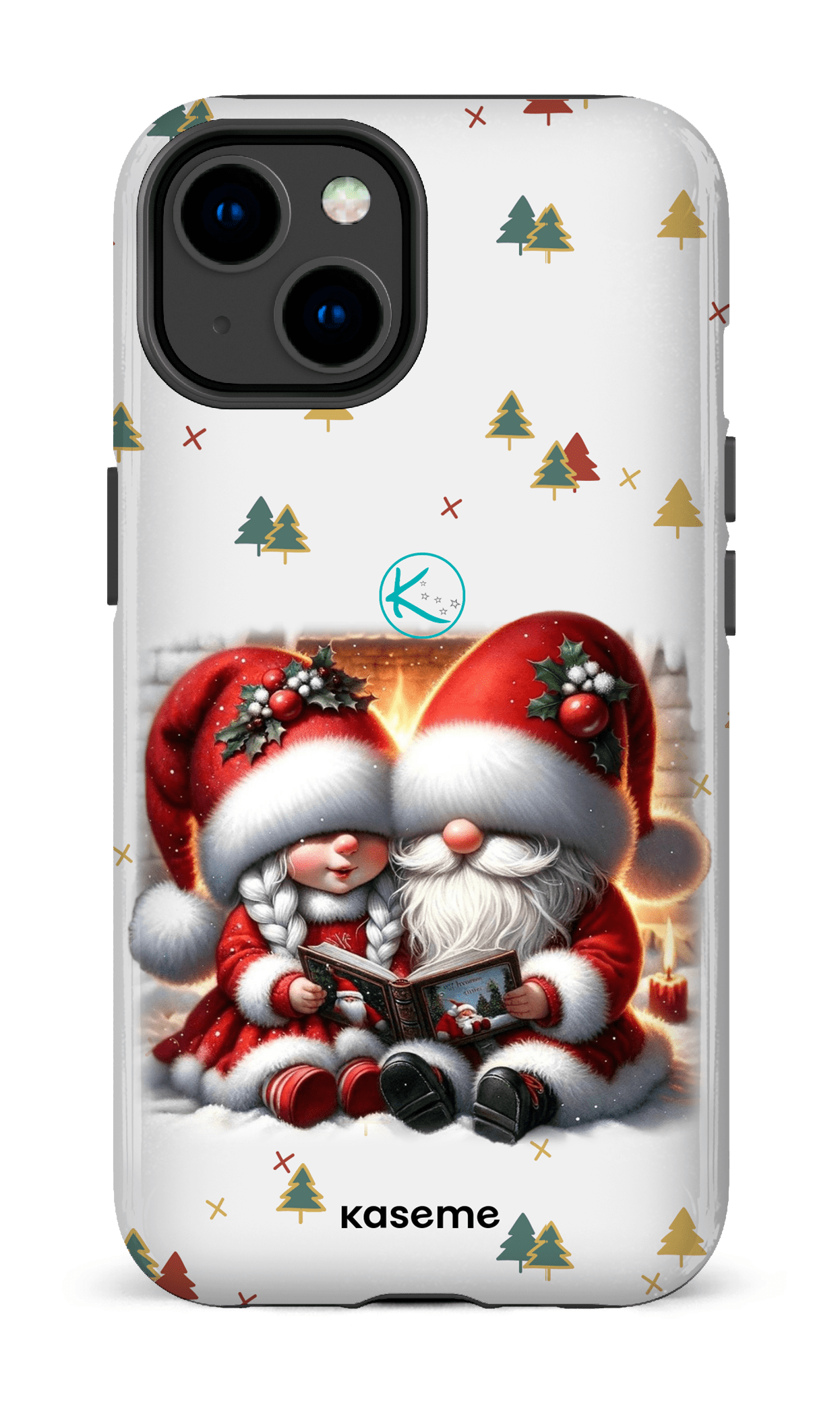 Étui à cellulaire - Gnome Maman et Papa Noël