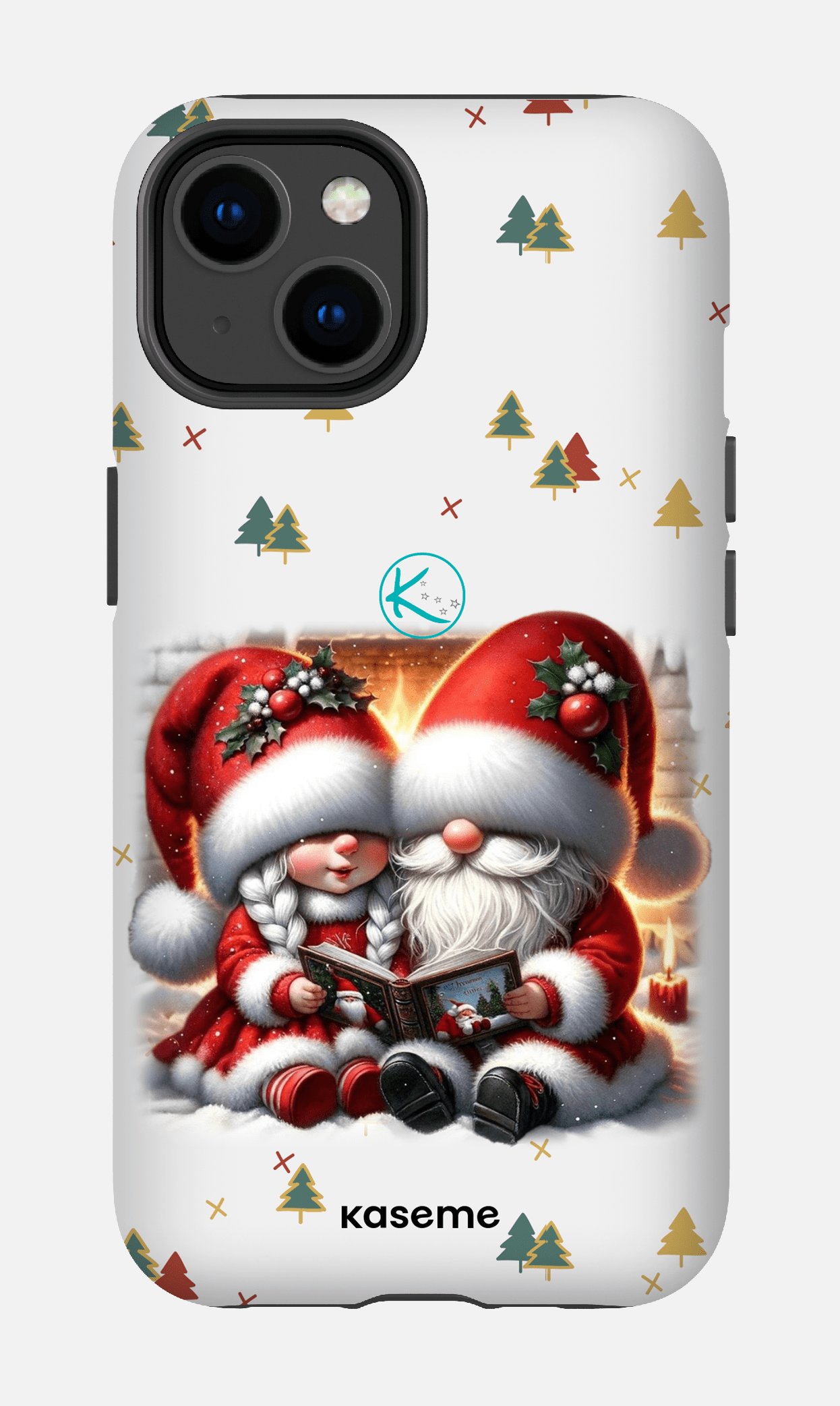 Étui à cellulaire - Gnome Maman et Papa Noël