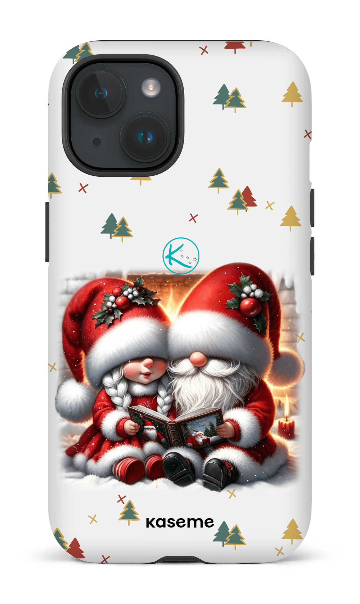 Étui à cellulaire - Gnome Maman et Papa Noël