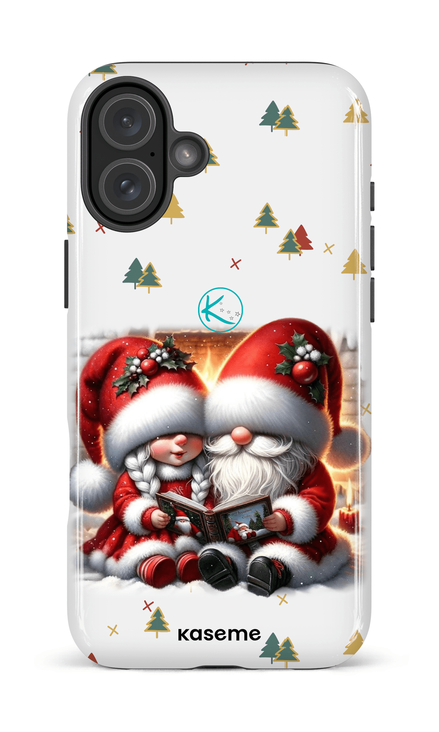 Étui à cellulaire - Gnome Maman et Papa Noël