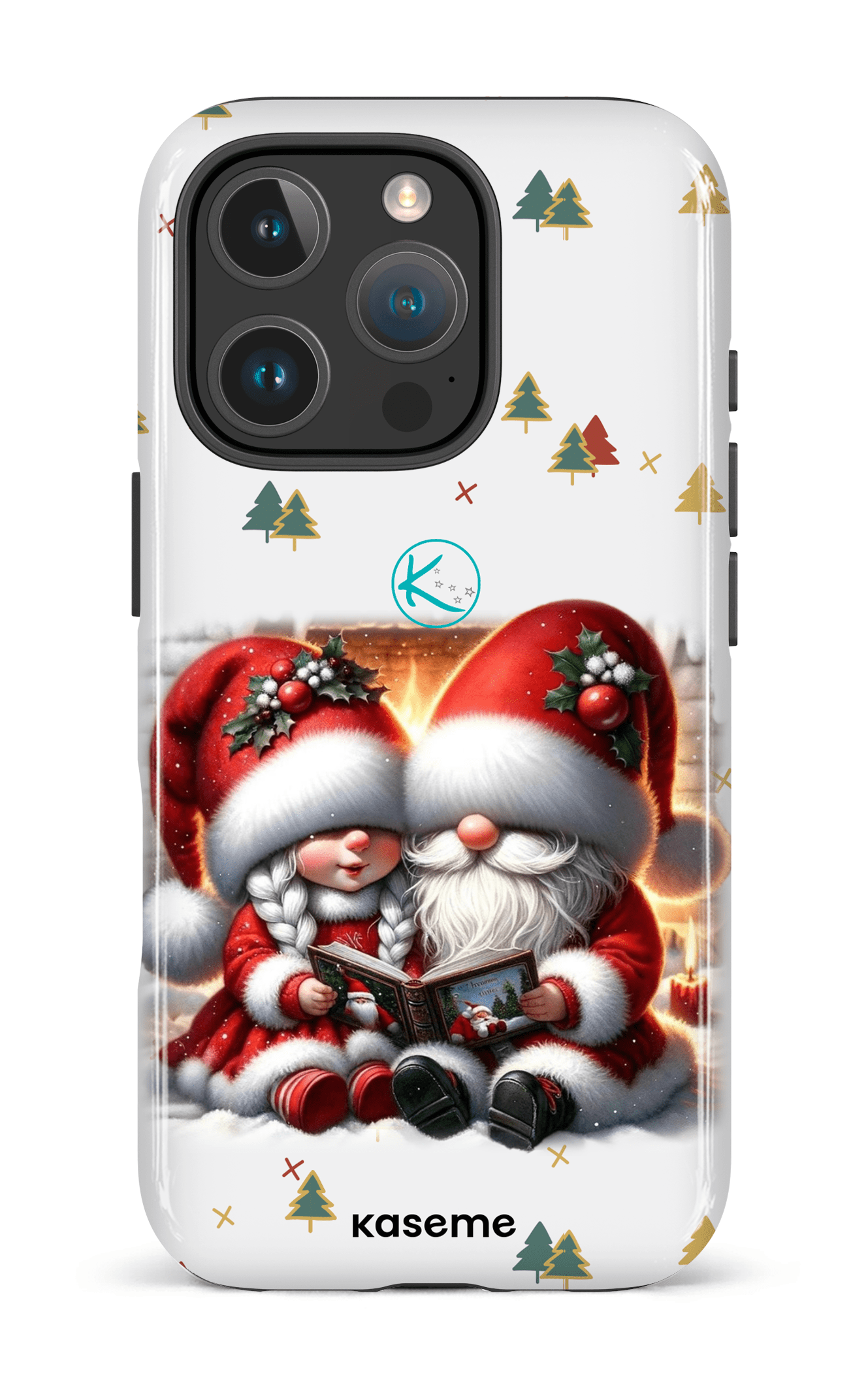 Étui à cellulaire - Gnome Maman et Papa Noël
