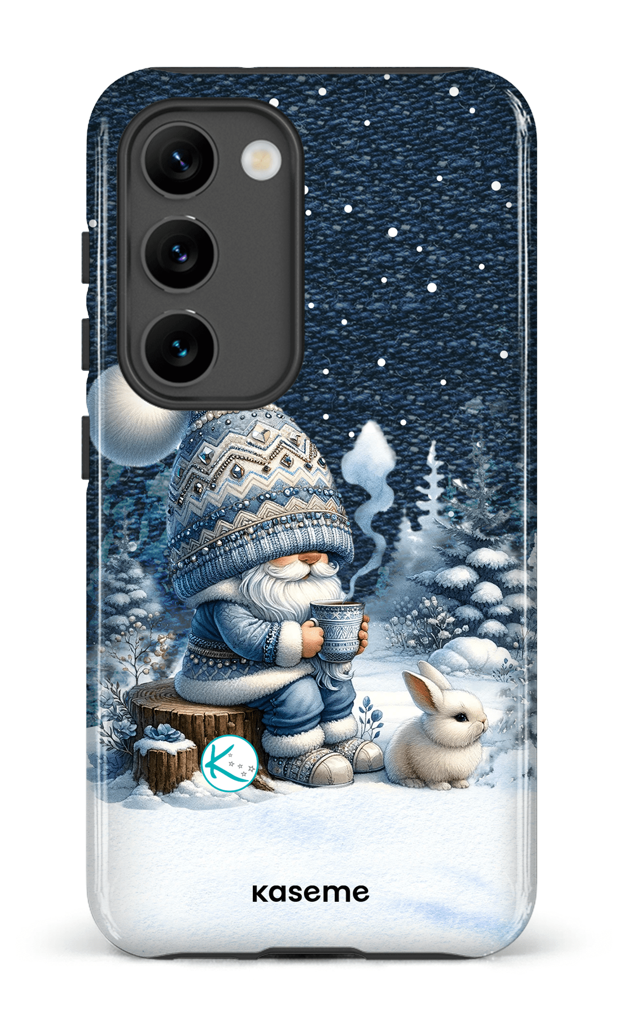 Étui à cellulaire - Gnome et son lapin