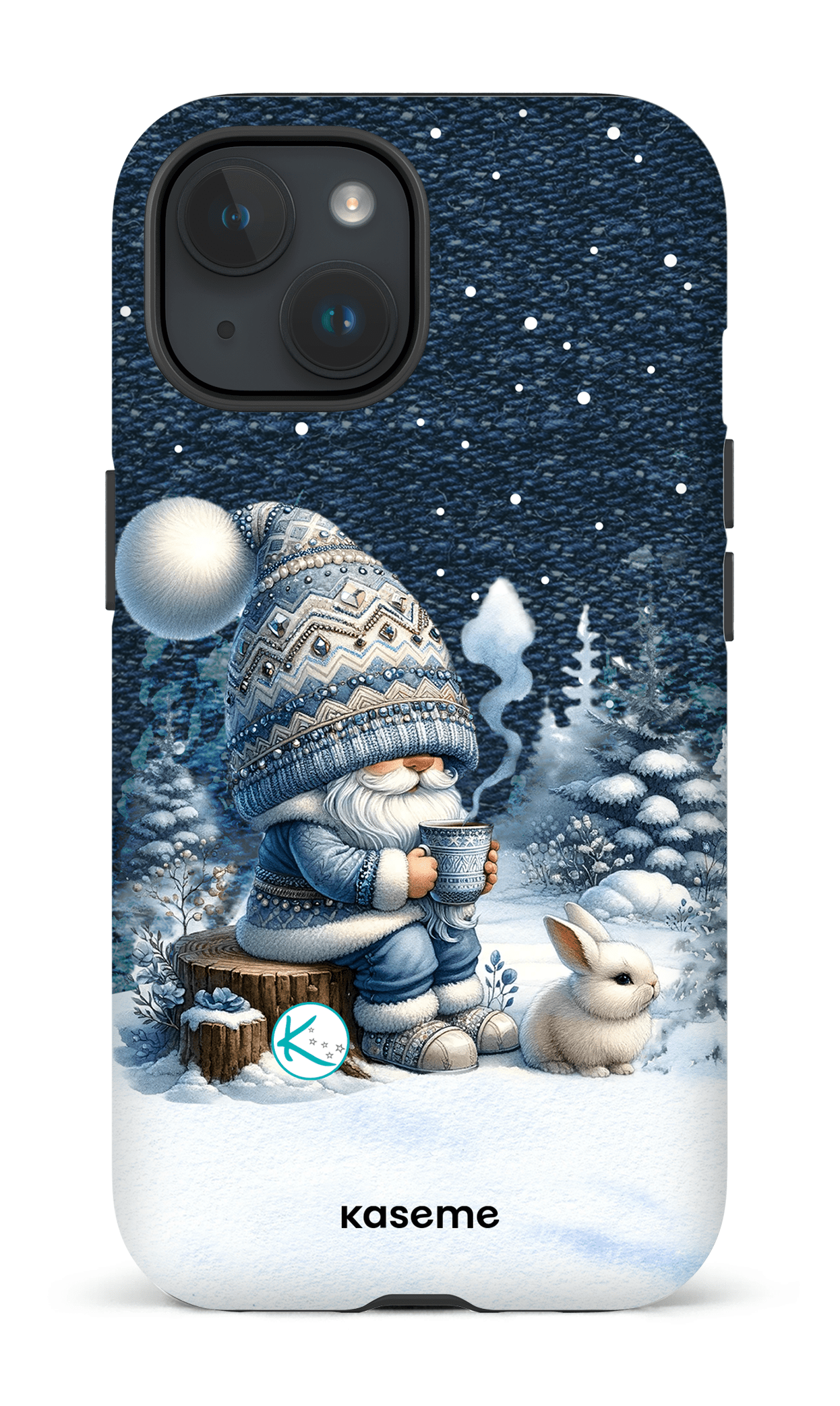 Étui à cellulaire - Gnome et son lapin