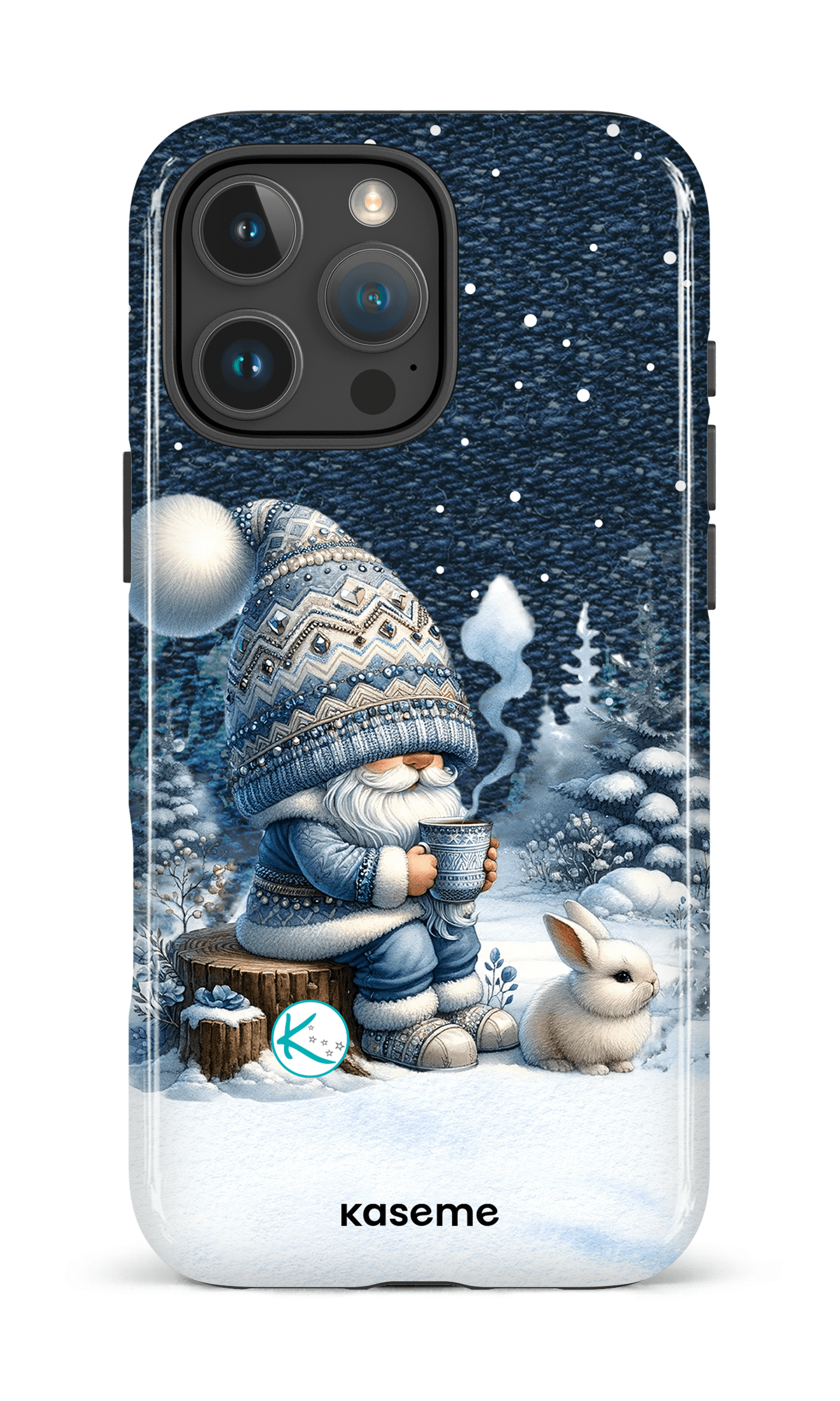 Étui à cellulaire - Gnome et son lapin