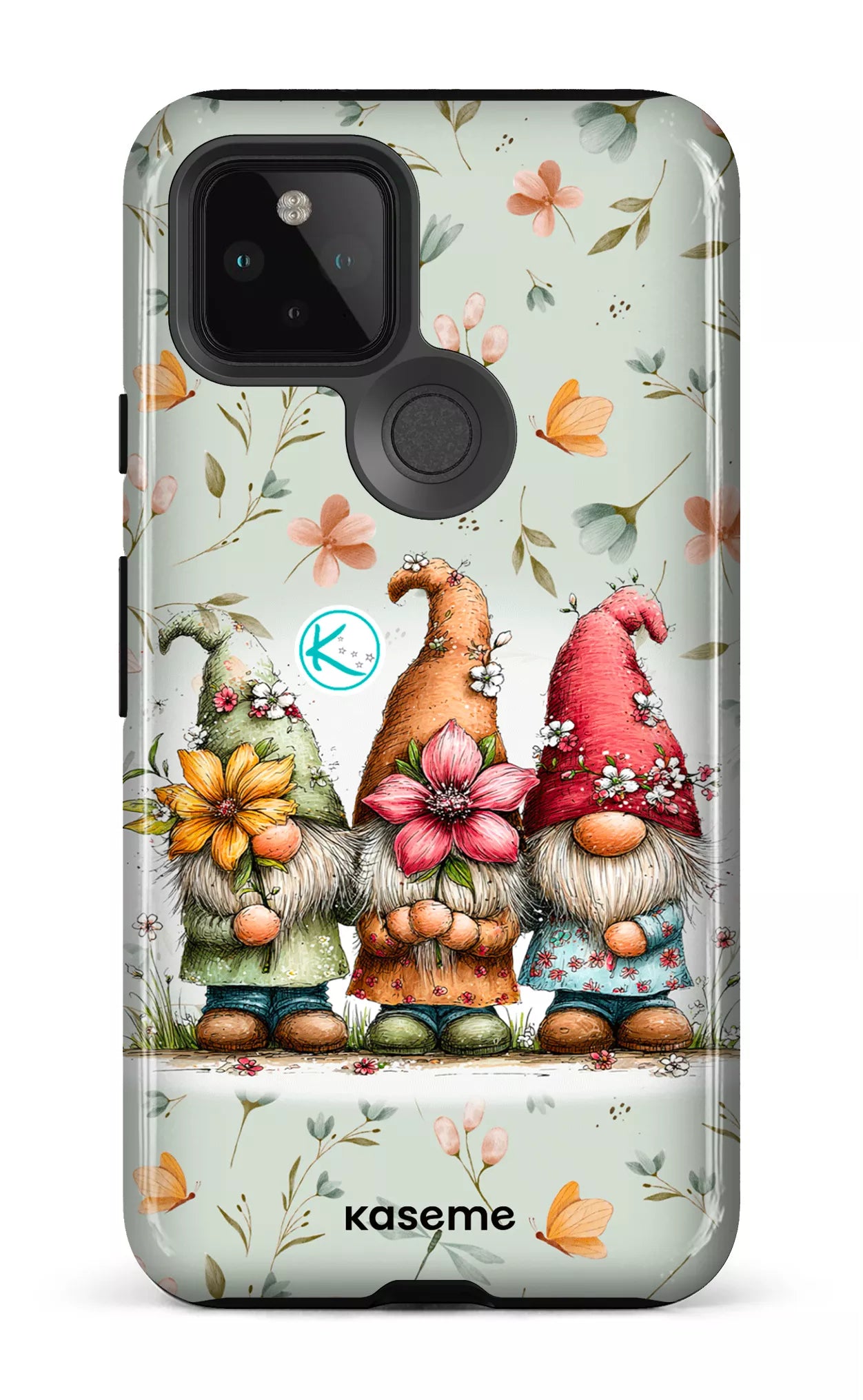 Étui à cellulaire - Gnomes à la fleur
