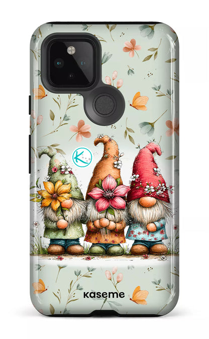 Étui à cellulaire - Gnomes à la fleur