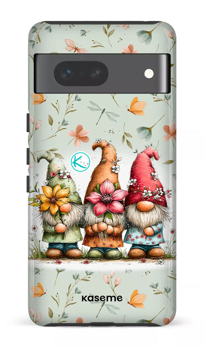 Étui à cellulaire - Gnomes à la fleur