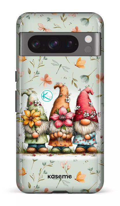 Étui à cellulaire - Gnomes à la fleur