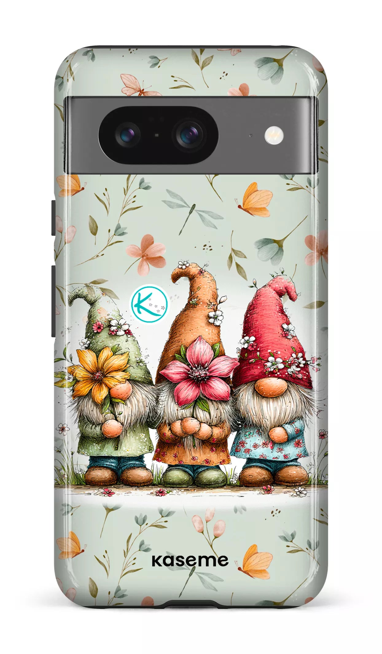 Étui à cellulaire - Gnomes à la fleur