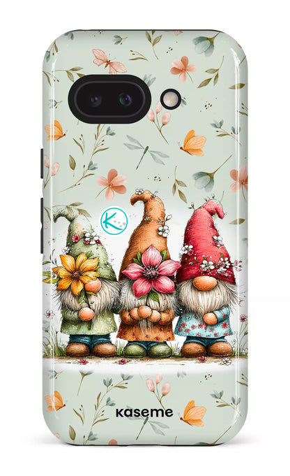 Étui à cellulaire - Gnomes à la fleur