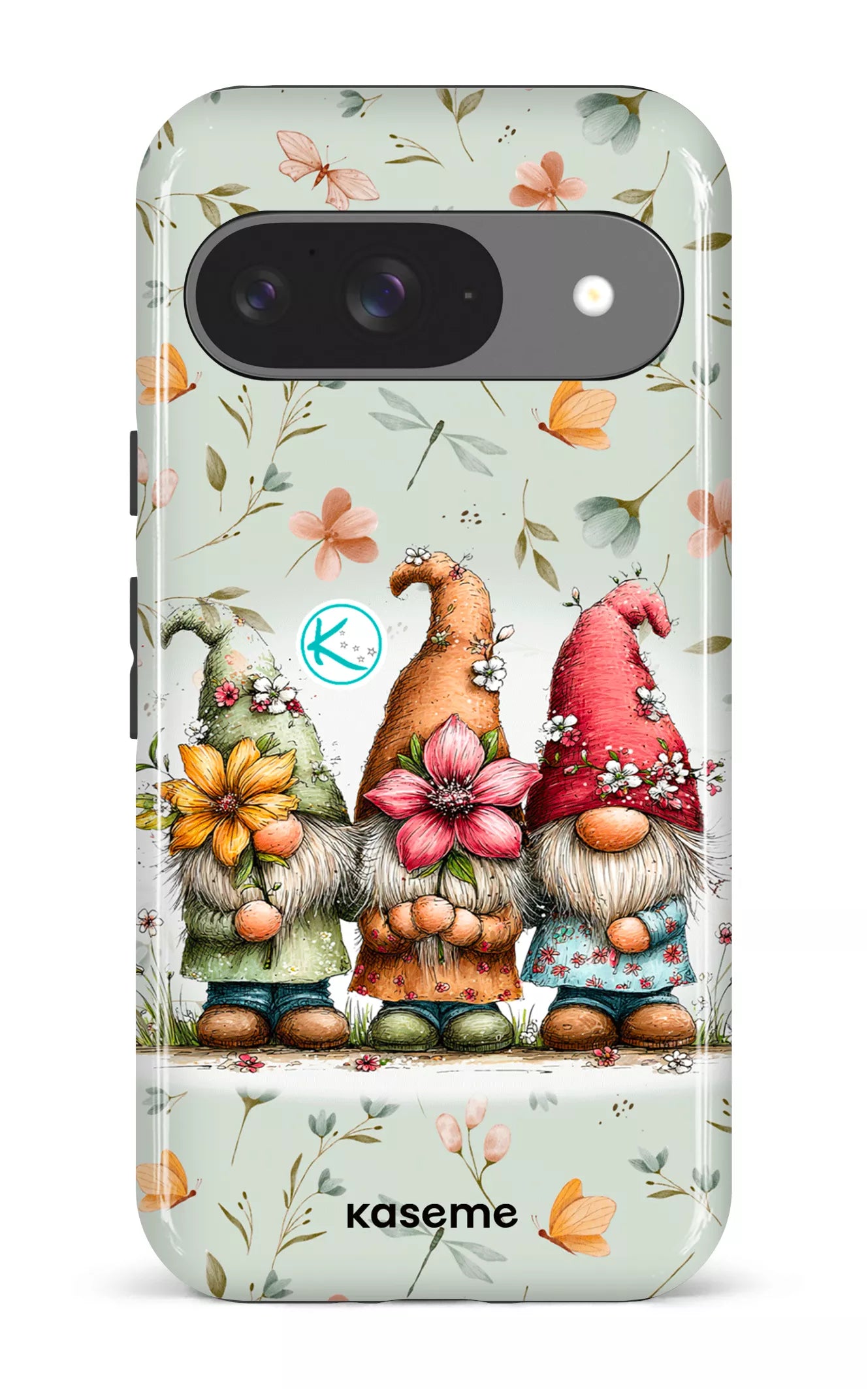 Étui à cellulaire - Gnomes à la fleur