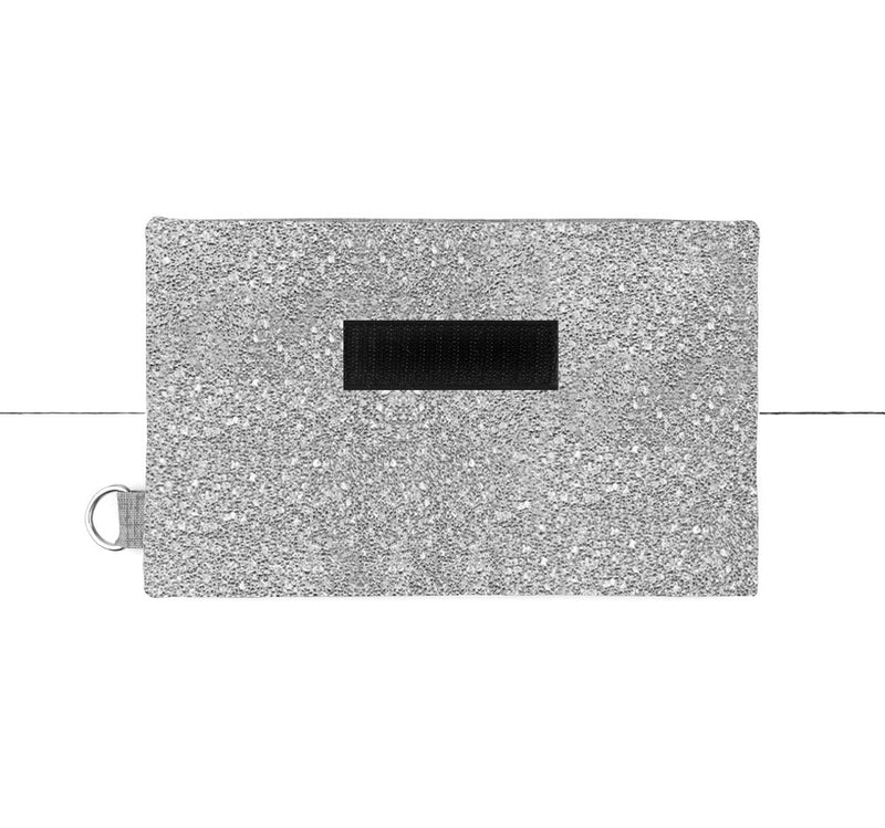 Base de grand portefeuille Paillettes argentées