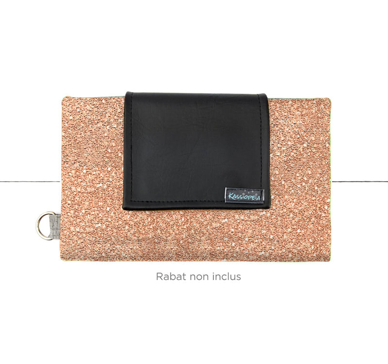 Base de grand portefeuille Paillettes rosées
