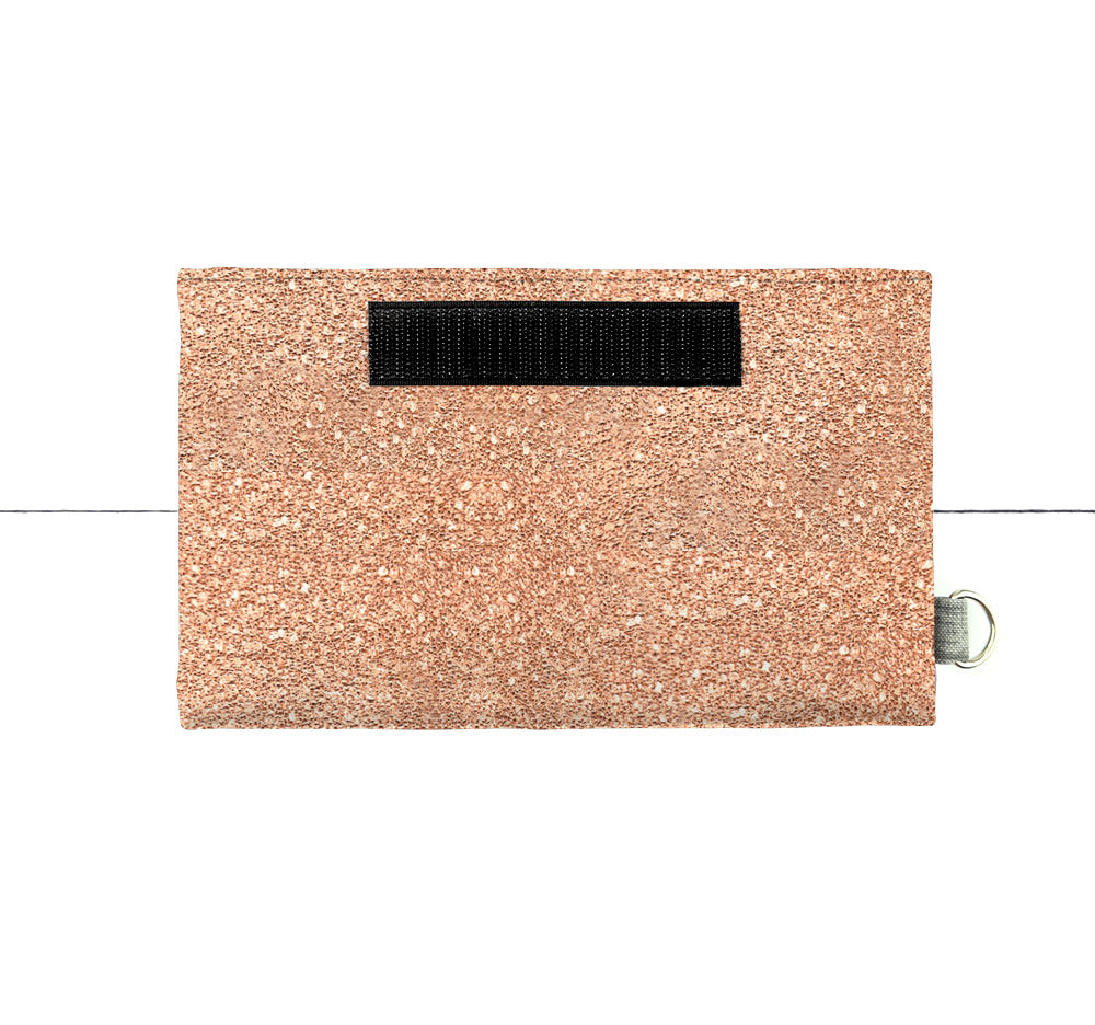 Base de grand portefeuille Paillettes rosées