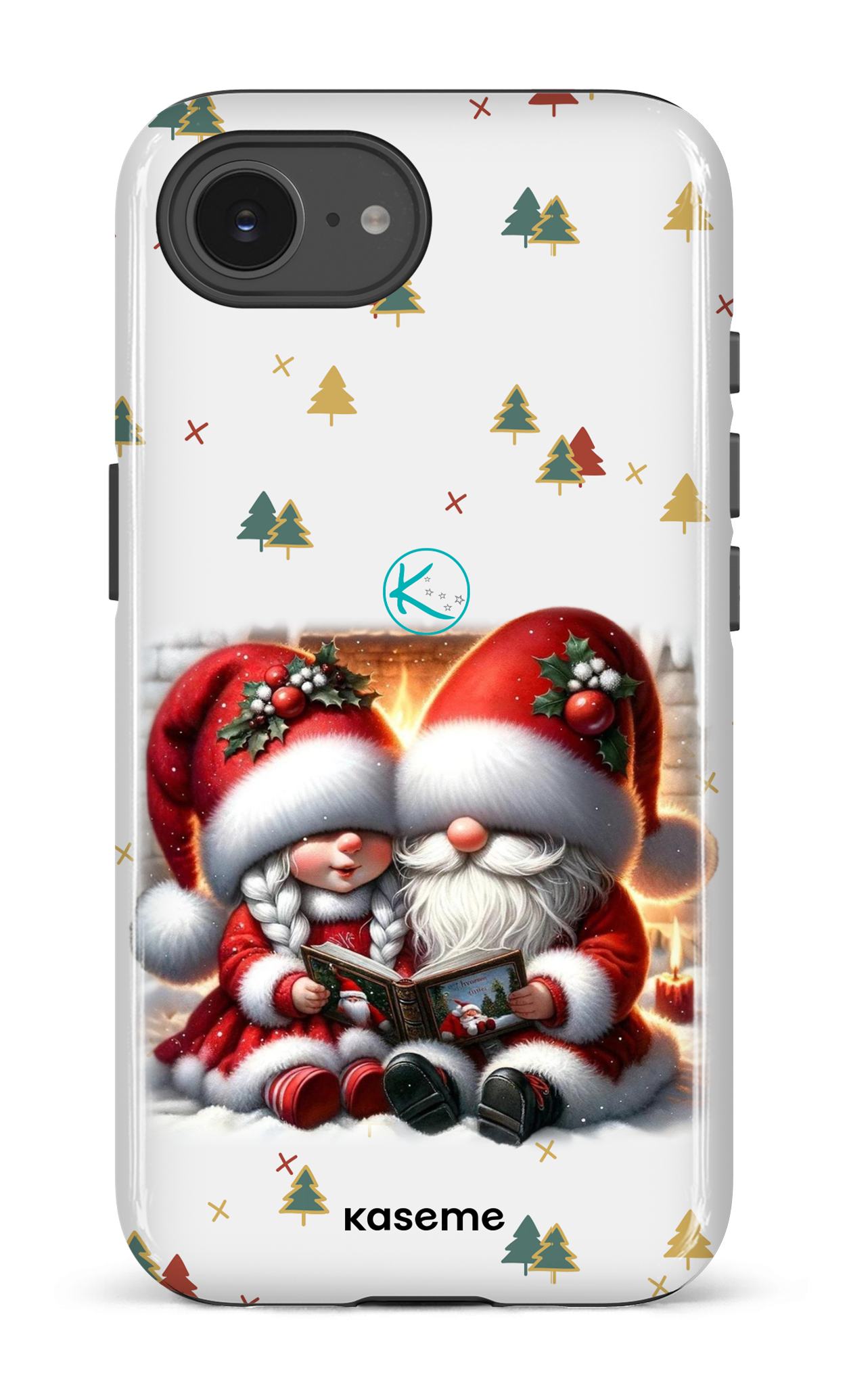 Étui à cellulaire - Gnome Maman et Papa Noël