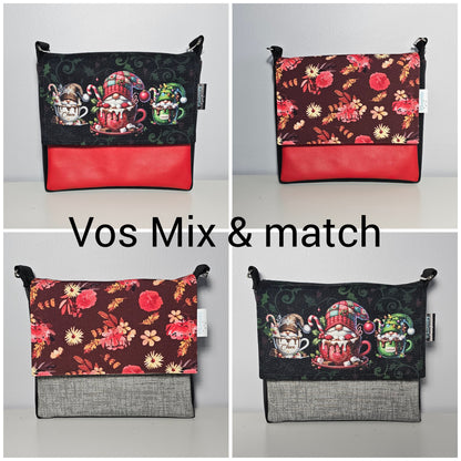 Mini Ourse Rouge + 2 rabats - Prêt à partir