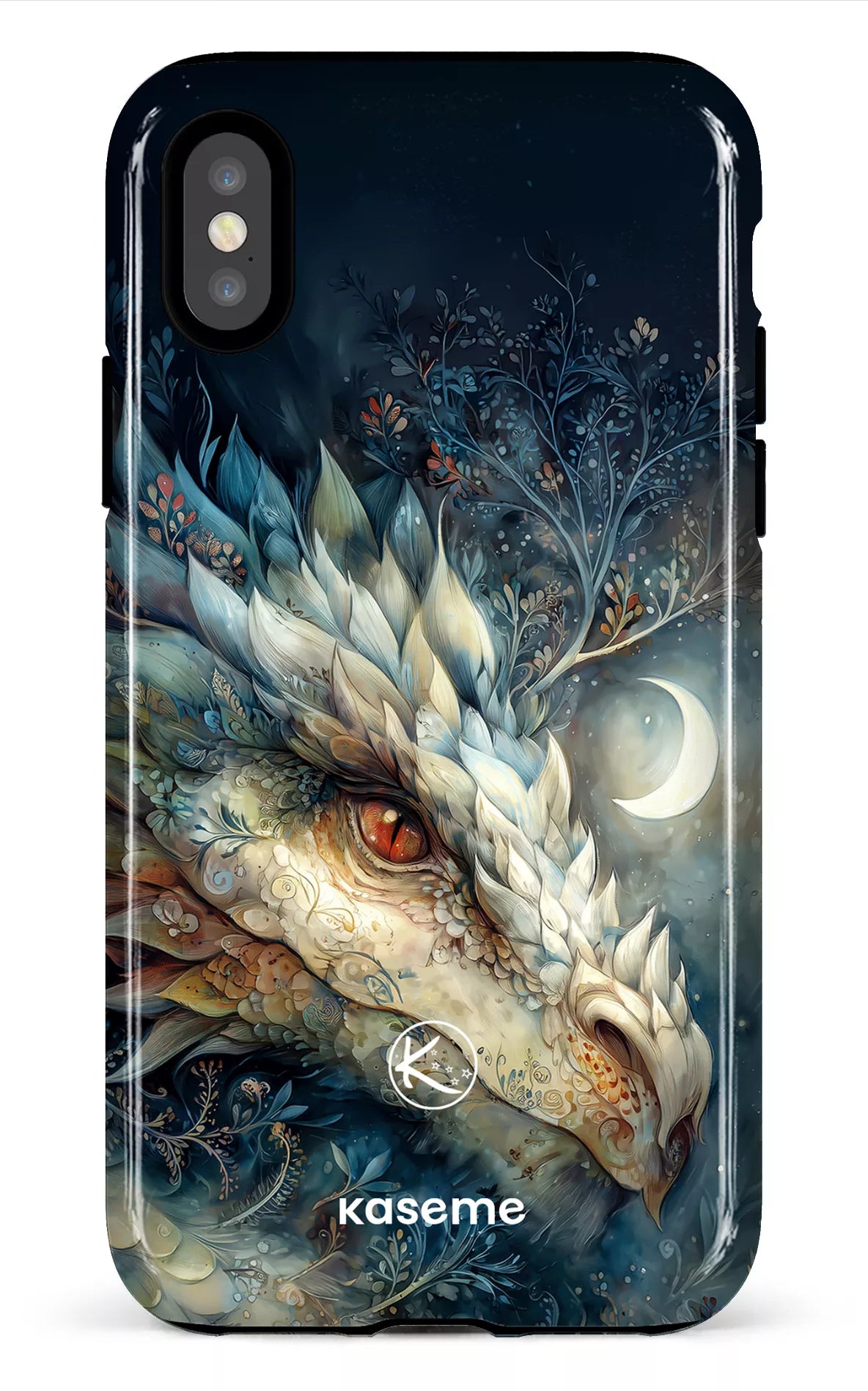 Étui à cellulaire - Dragon à la lune