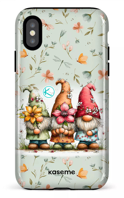 Étui à cellulaire - Gnomes à la fleur