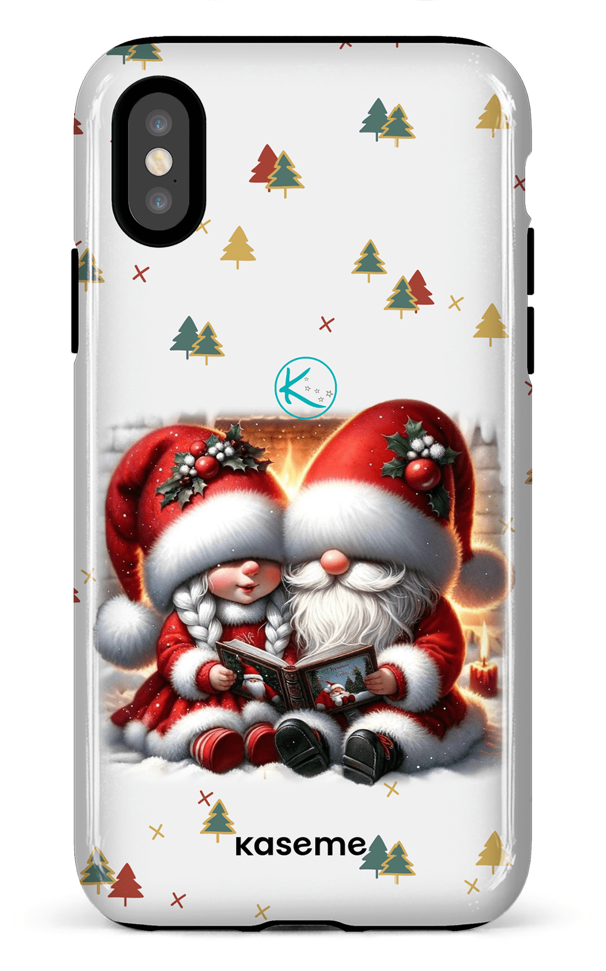 Étui à cellulaire - Gnome Maman et Papa Noël