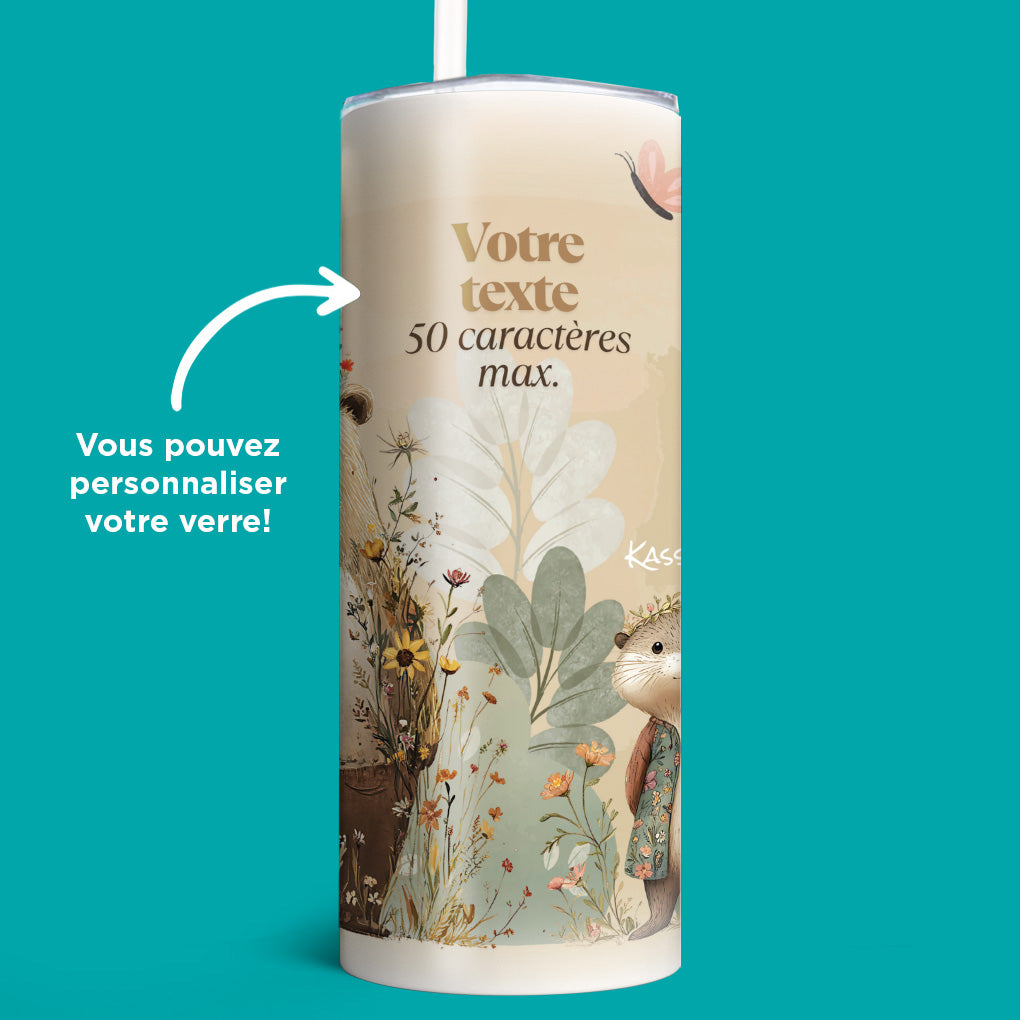 Verre en acier inoxydable Amis de la forêt