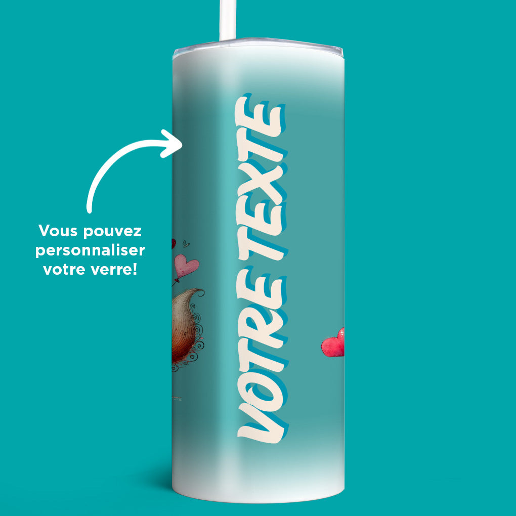 Verre en acier inoxydable Balade romantique