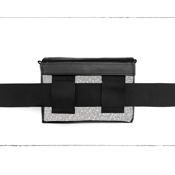 Base - 8" BananOurse Paillettes Argentées (Sac banane transformable)