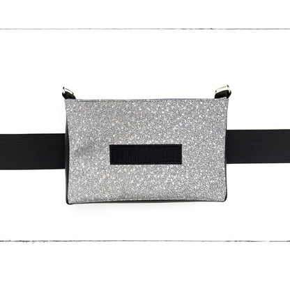 Base - 8" BananOurse Paillettes Argentées (Sac banane transformable)