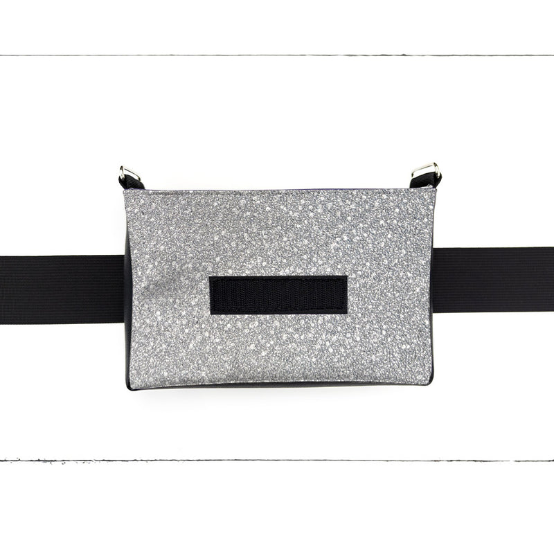 Base - 8" BananOurse Paillettes Argentées (Sac banane transformable)