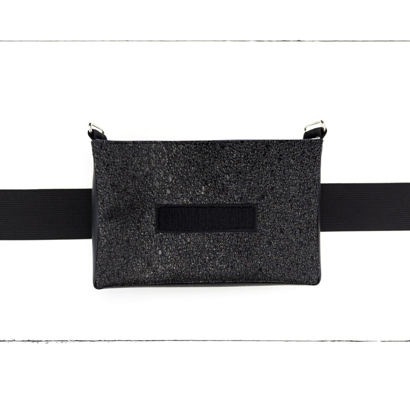 Base - 8" BananOurse Paillettes Noires (Sac banane transformable)