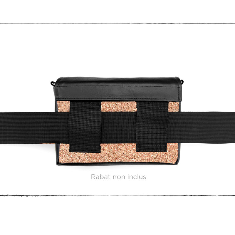 Base - 8" BananOurse Paillettes Dorées/Rosées (Sac banane transformable)