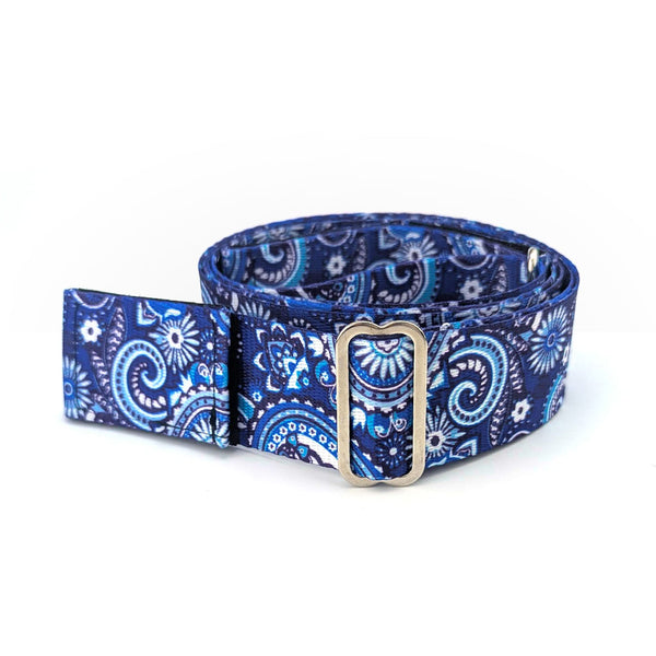 Bandoulière Paisley bleu