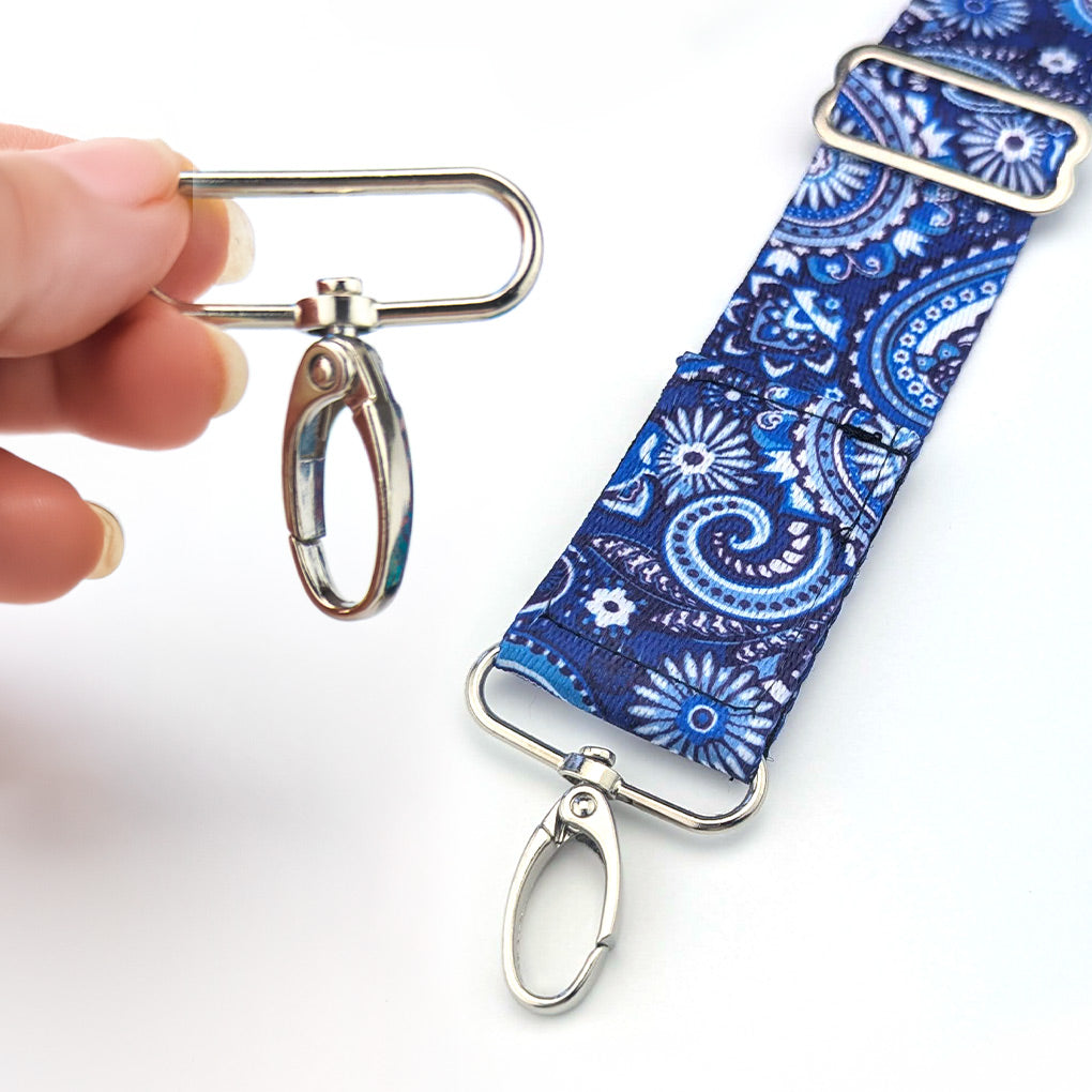 Bandoulière Paisley bleu