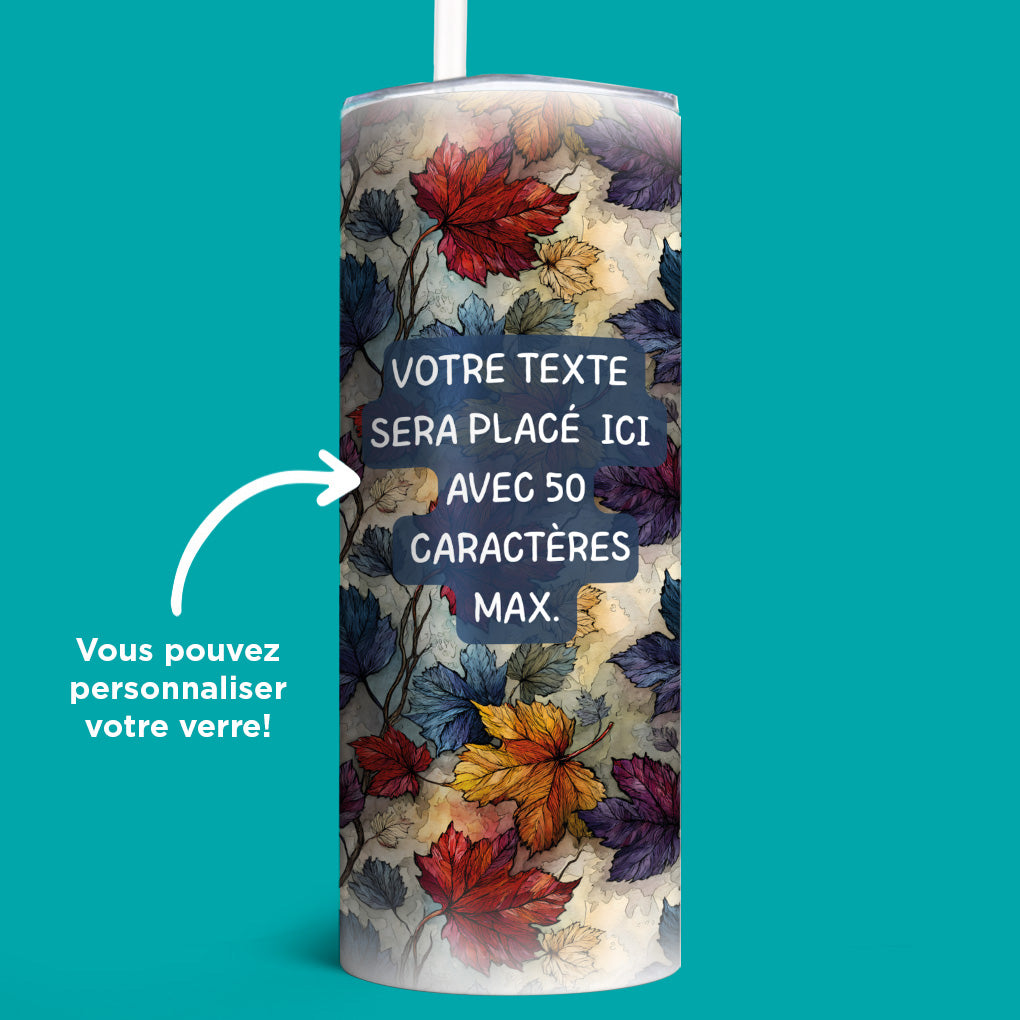 Verre en acier inoxydable Bleu d&