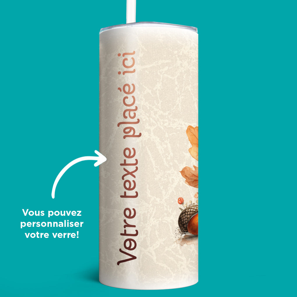 Verre en acier inoxydable Cache-cache