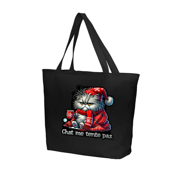 Sac fourre-tout Chat me tente pas