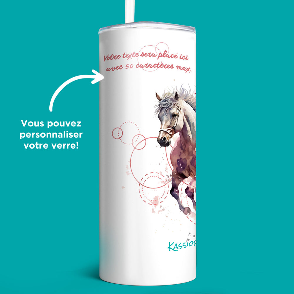 10 Verres Vintage Décor Chevaux - Ressourcerie Histoires Sans Fin